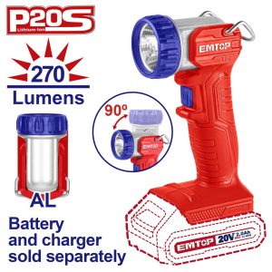 Akumulatorska prenosna lampa Emtop ELWL2038